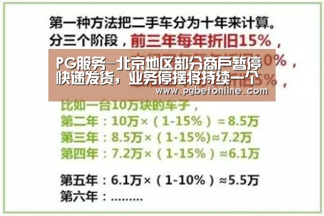 PG服务-北京地区部分商户暂停快递发货,业务停摆将持续一个月?(图1) PG服务